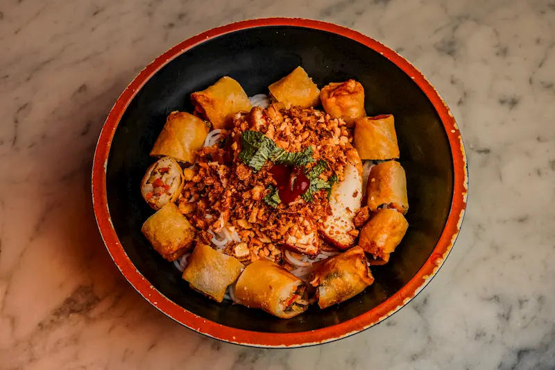 Vegetarian Bobun - Le Petit Grain Lyon