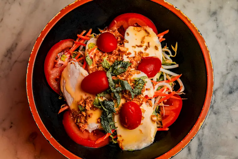 Salade Poulet Le petit Grain Lyon