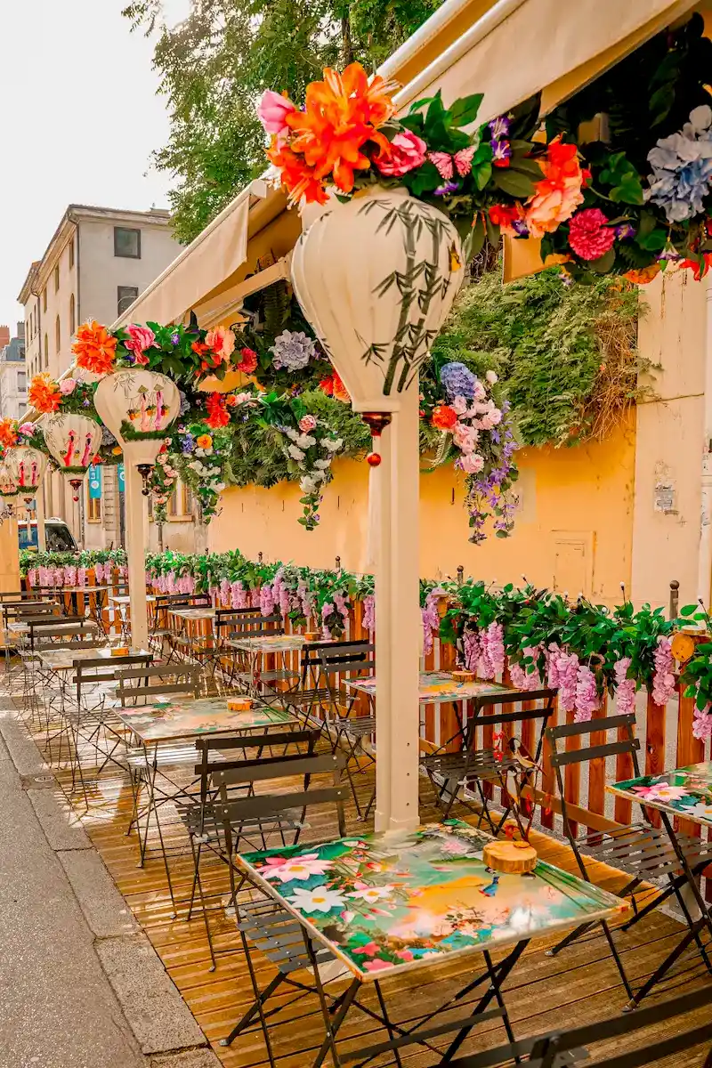Déco Terrasse Restaurant Le Petit Grain Lyon 2